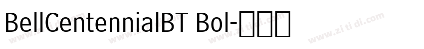 BellCentennialBT Bol字体转换